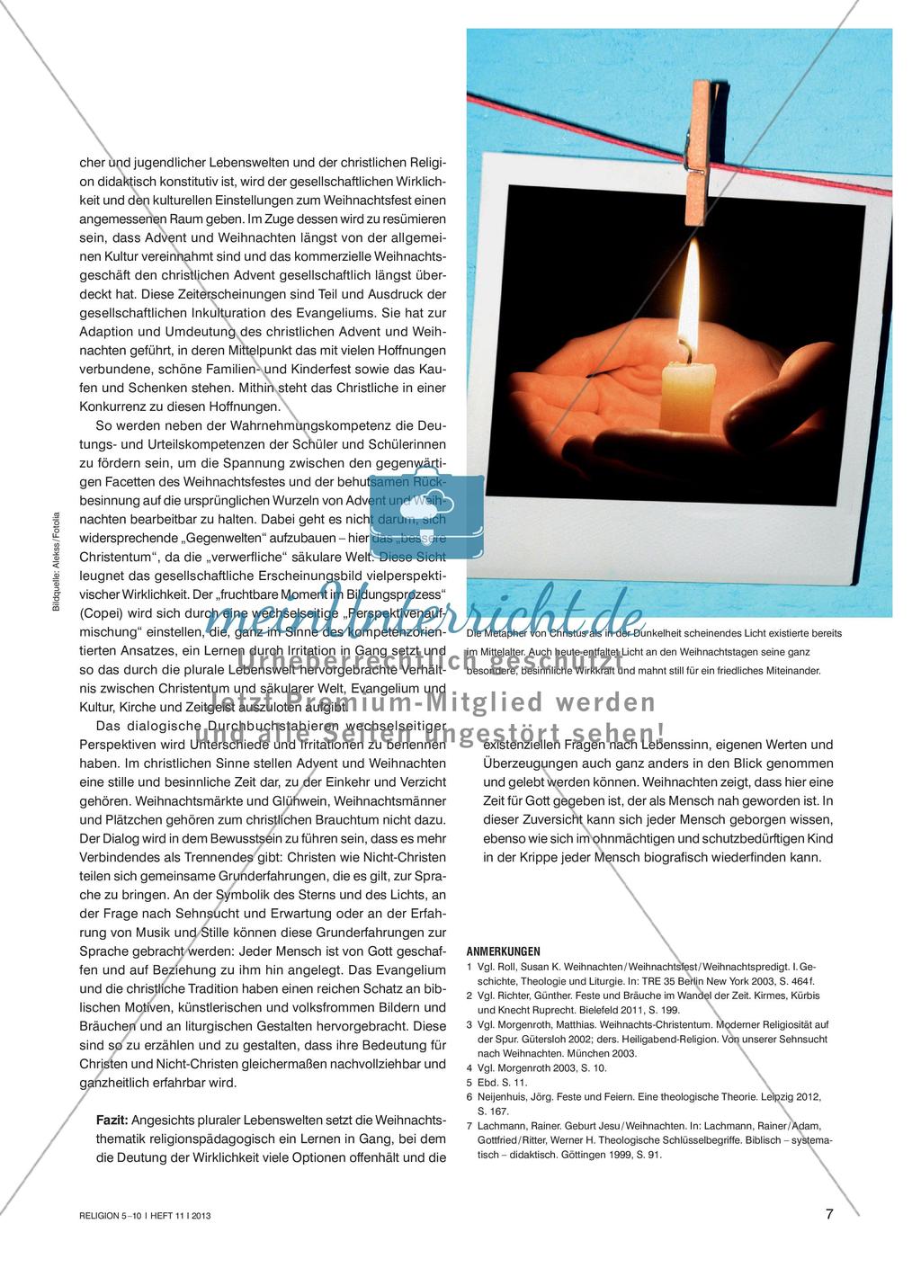 Weihnachten als Fest der Superlativen aus theologischer und gesellschaftlicher Perspektive Preview 4