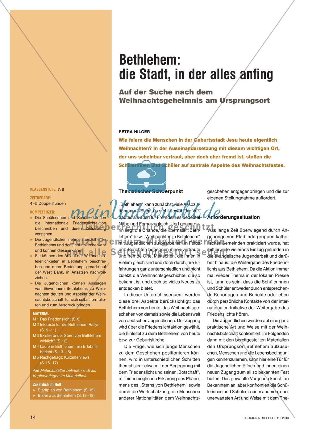 Die Stadt Bethlehem: Auf der Suche nach dem Weihnachtsgeheimnis am Ursprungsort Preview 1
