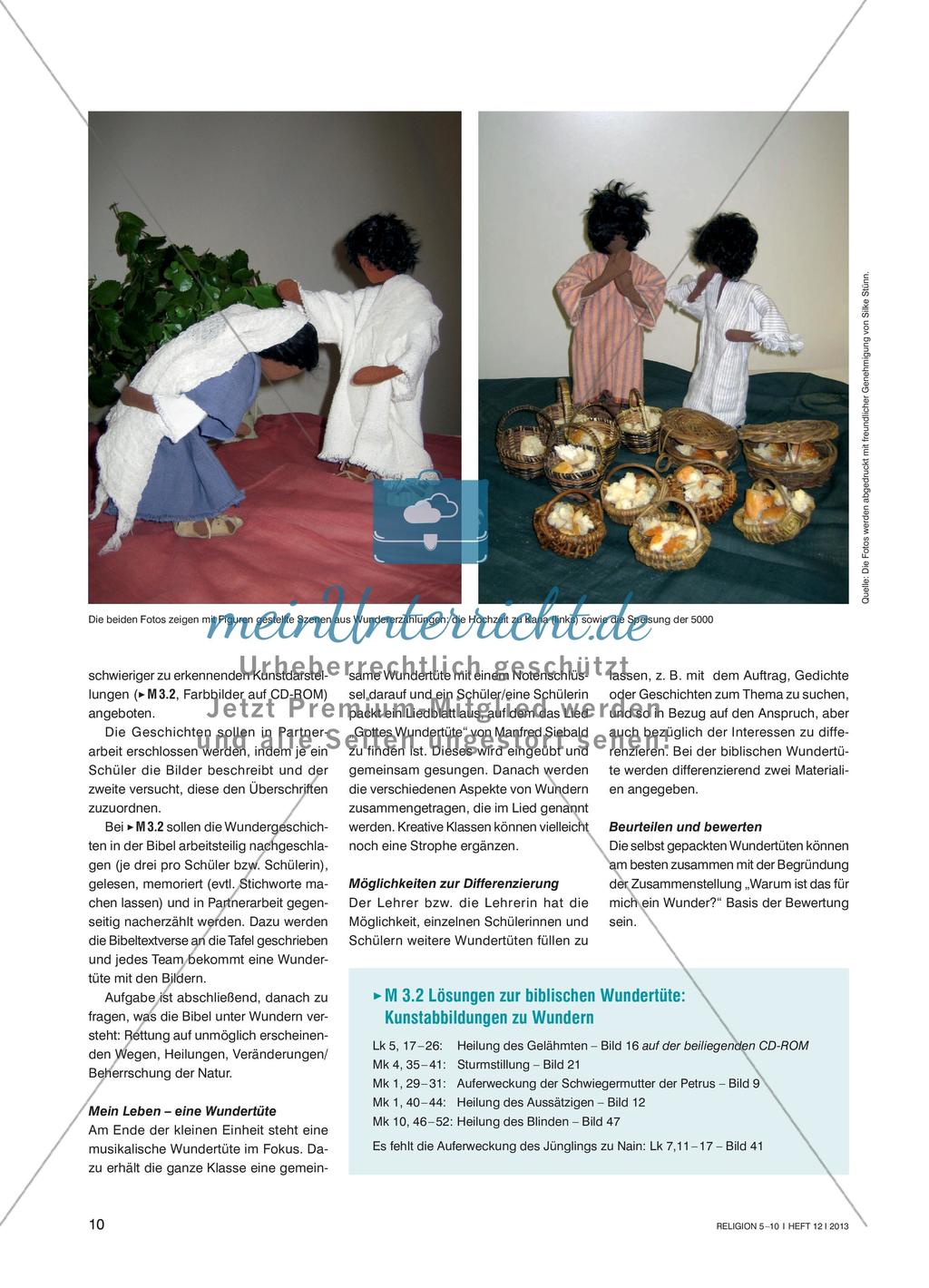 Wer kann sich noch wundern? - Wundertüten füllen und leeren im Religionsunterricht Preview 3