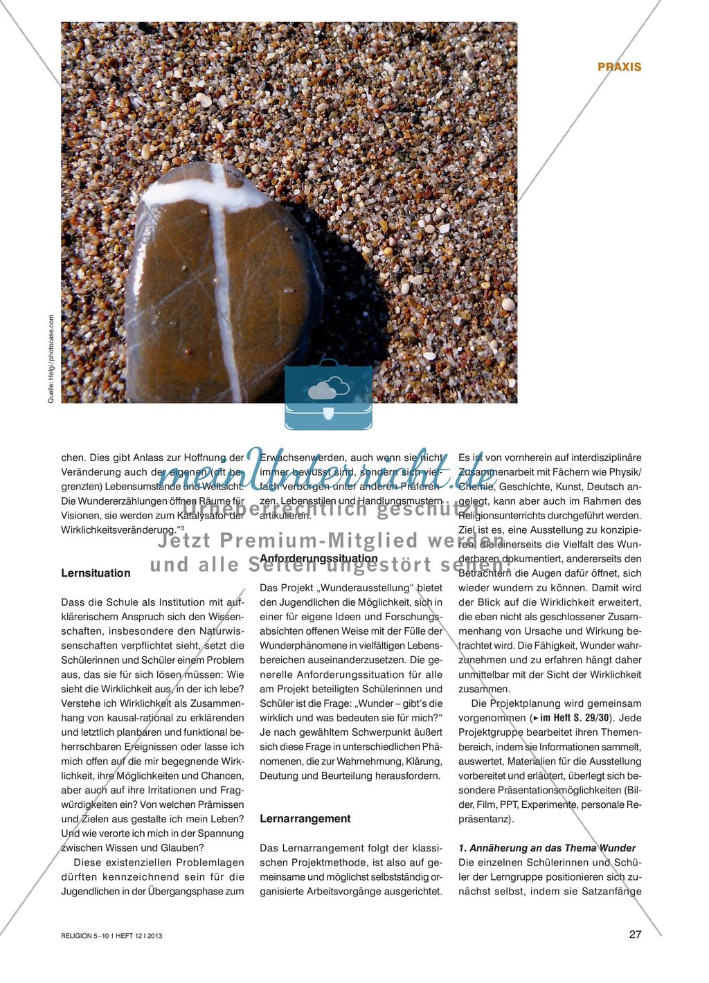 „Wunder geschehen – ich hab’s gesehen“ - Eine Wunderausstellung planen und durchführen Preview 2