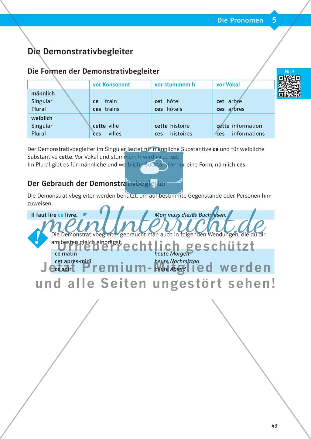 Die Pronomen Preview 12