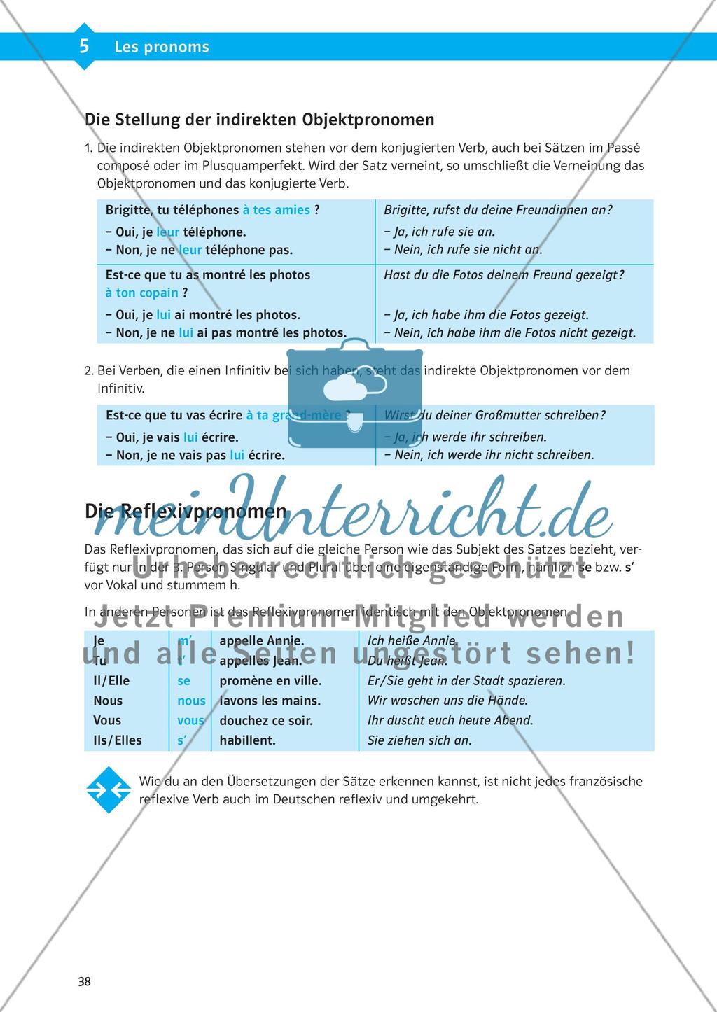 Die Pronomen Preview 7