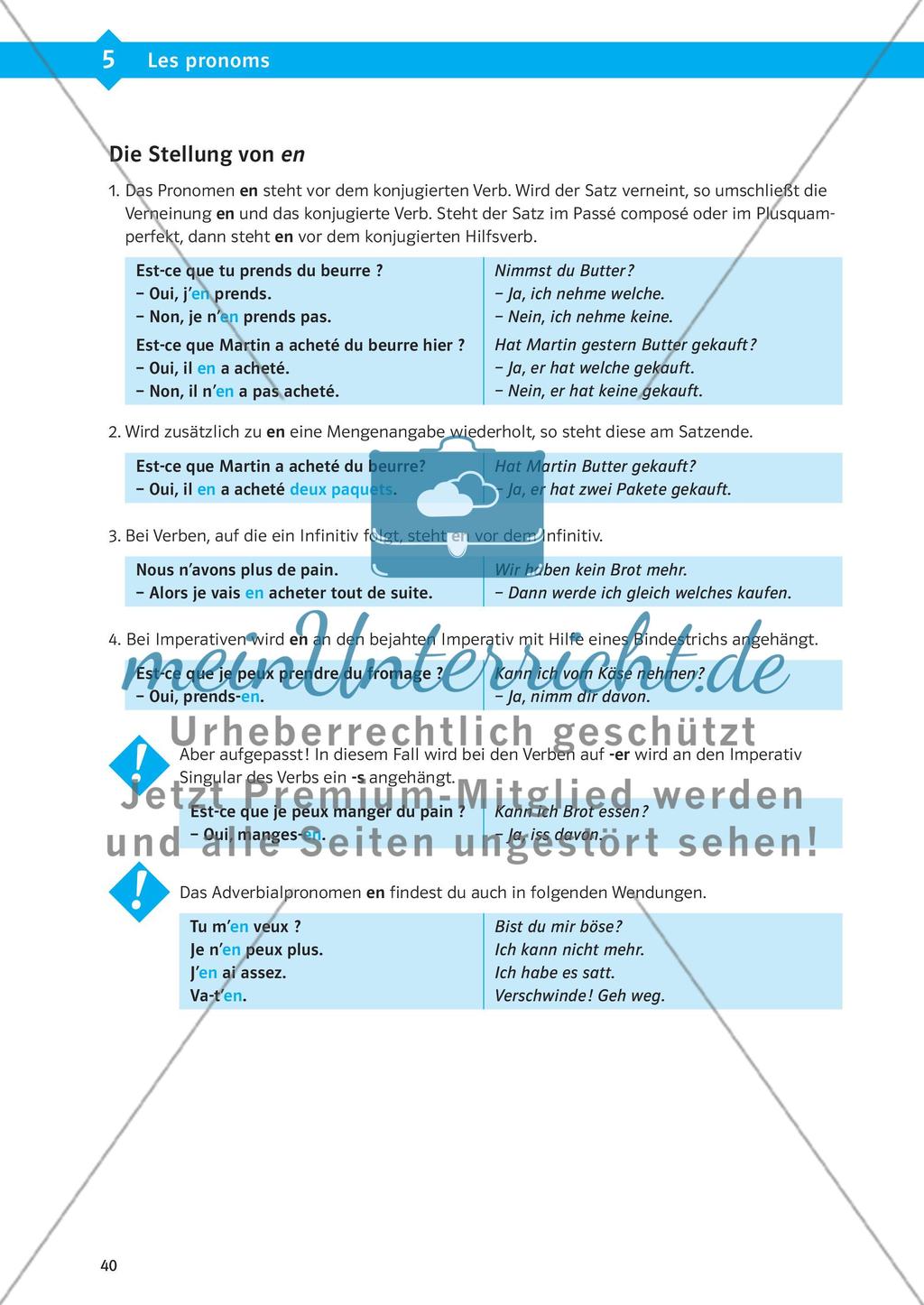 Die Pronomen Preview 9