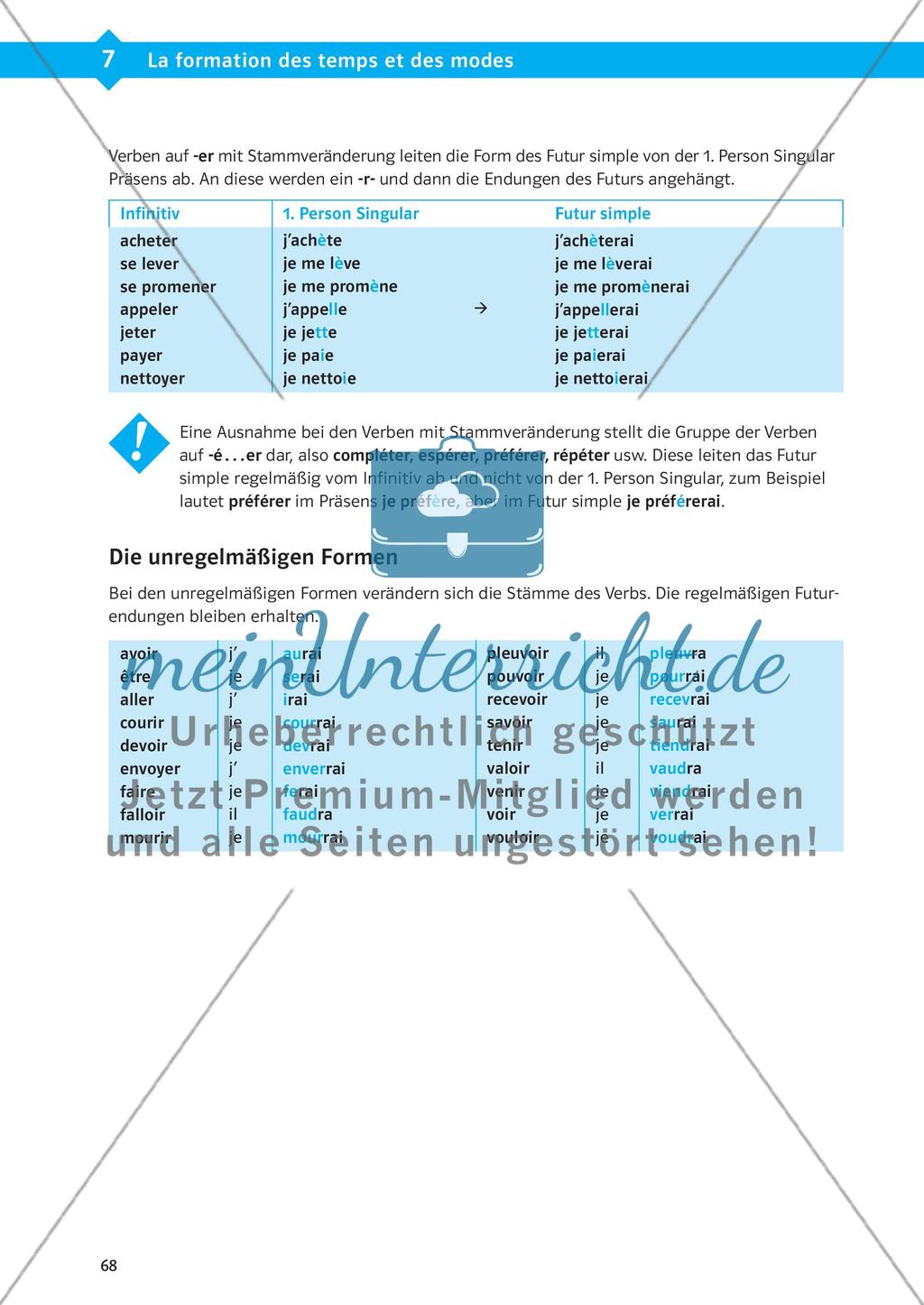 Bildung der Zeiten und Modi Preview 15