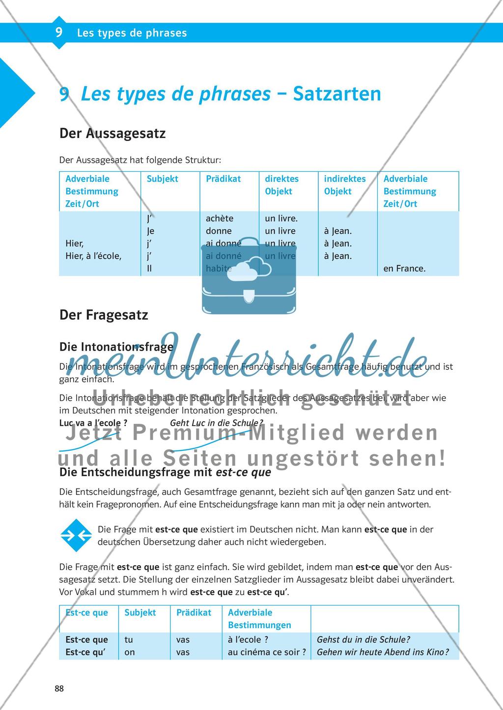 Satzarten Preview 1