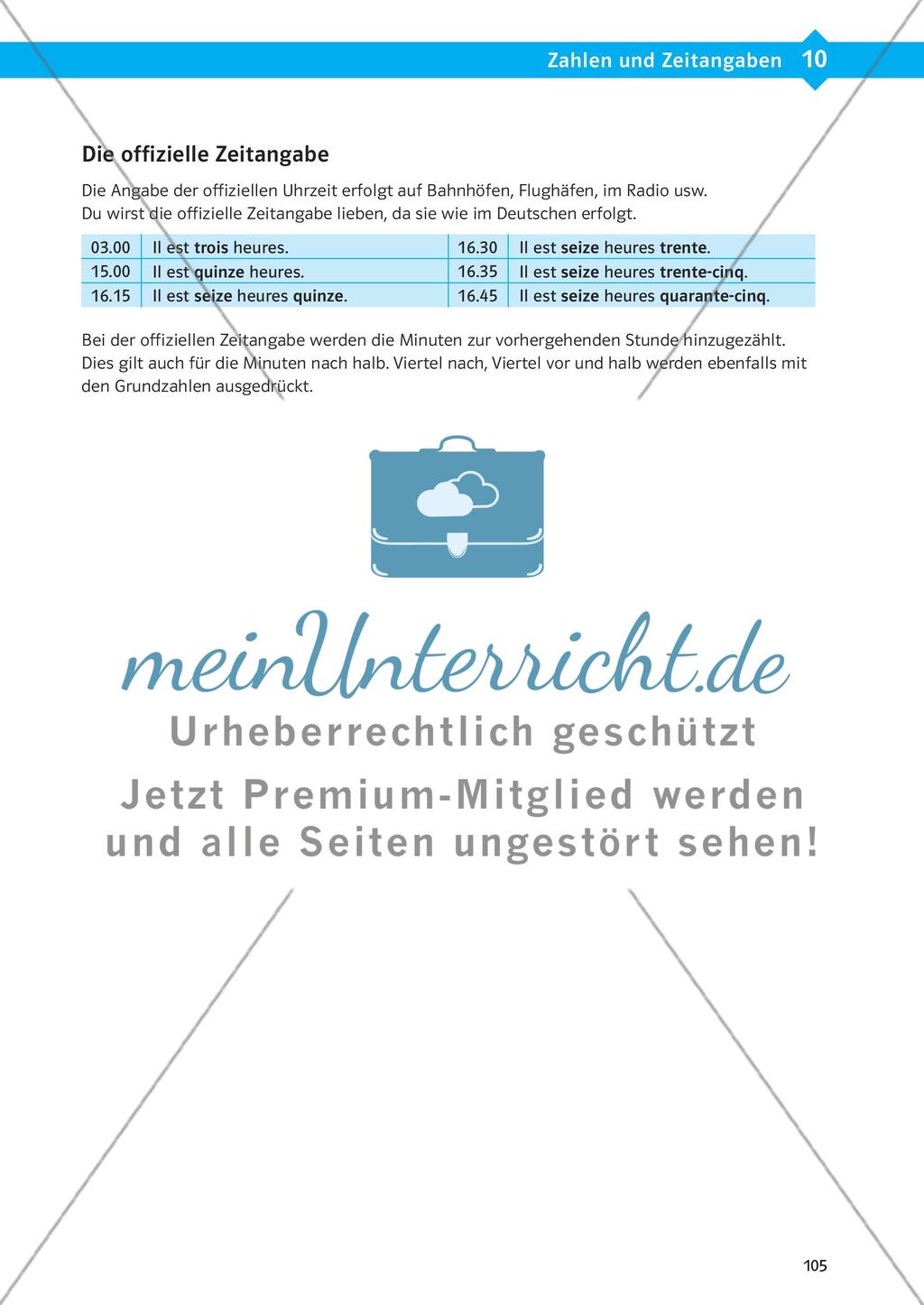 Zahlen und Zeitangaben Preview 7