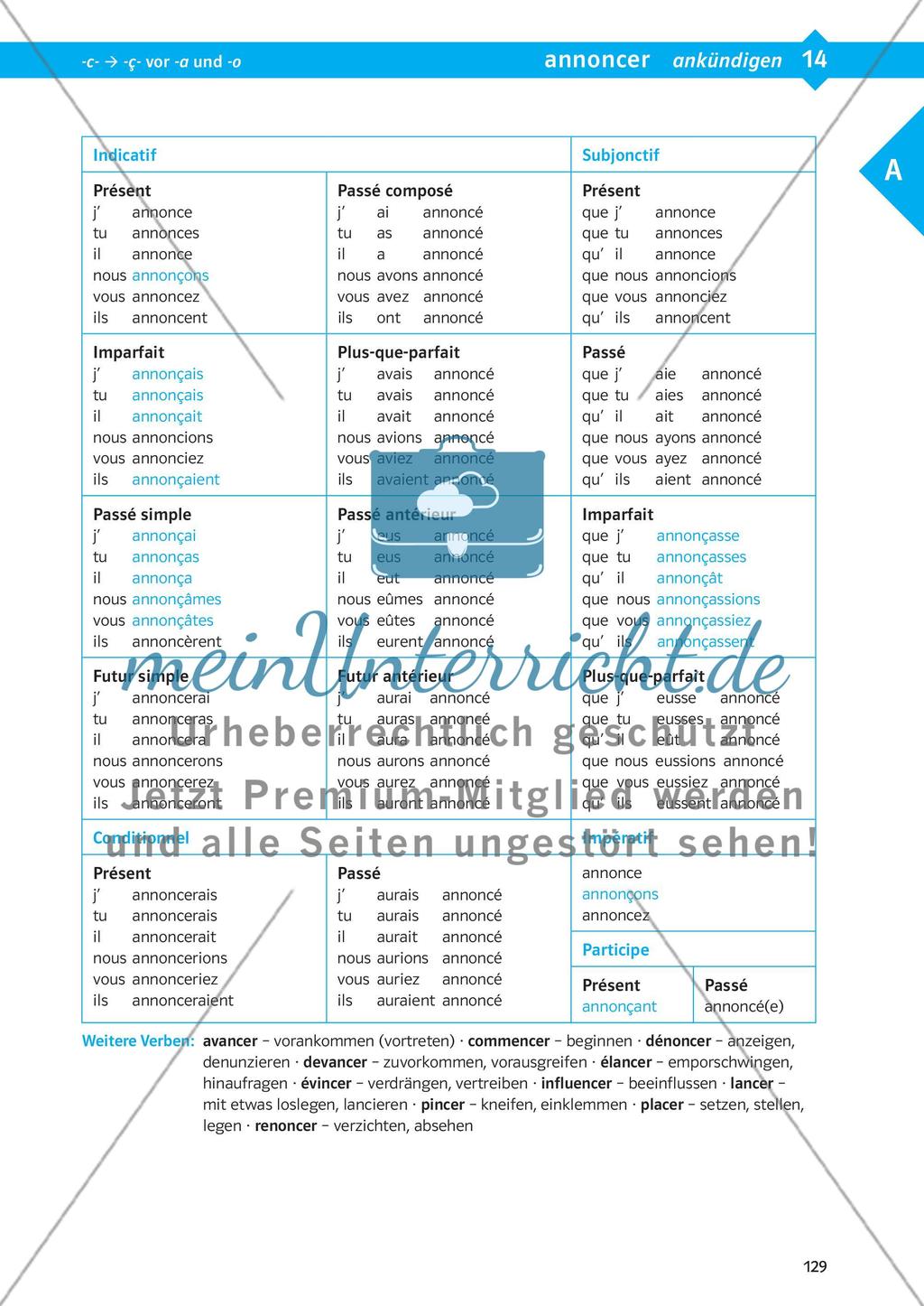 Verbtabellen Preview 4
