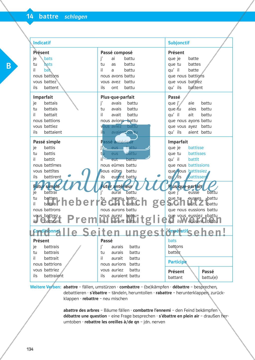 Verbtabellen Preview 9