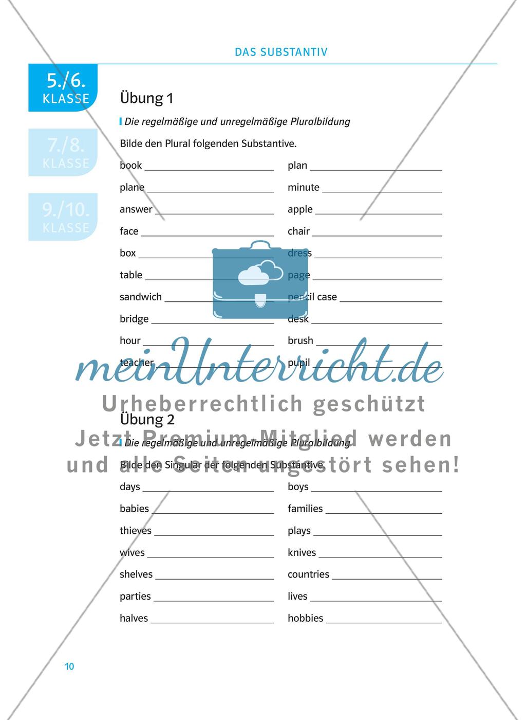 Das Substantiv Preview 1