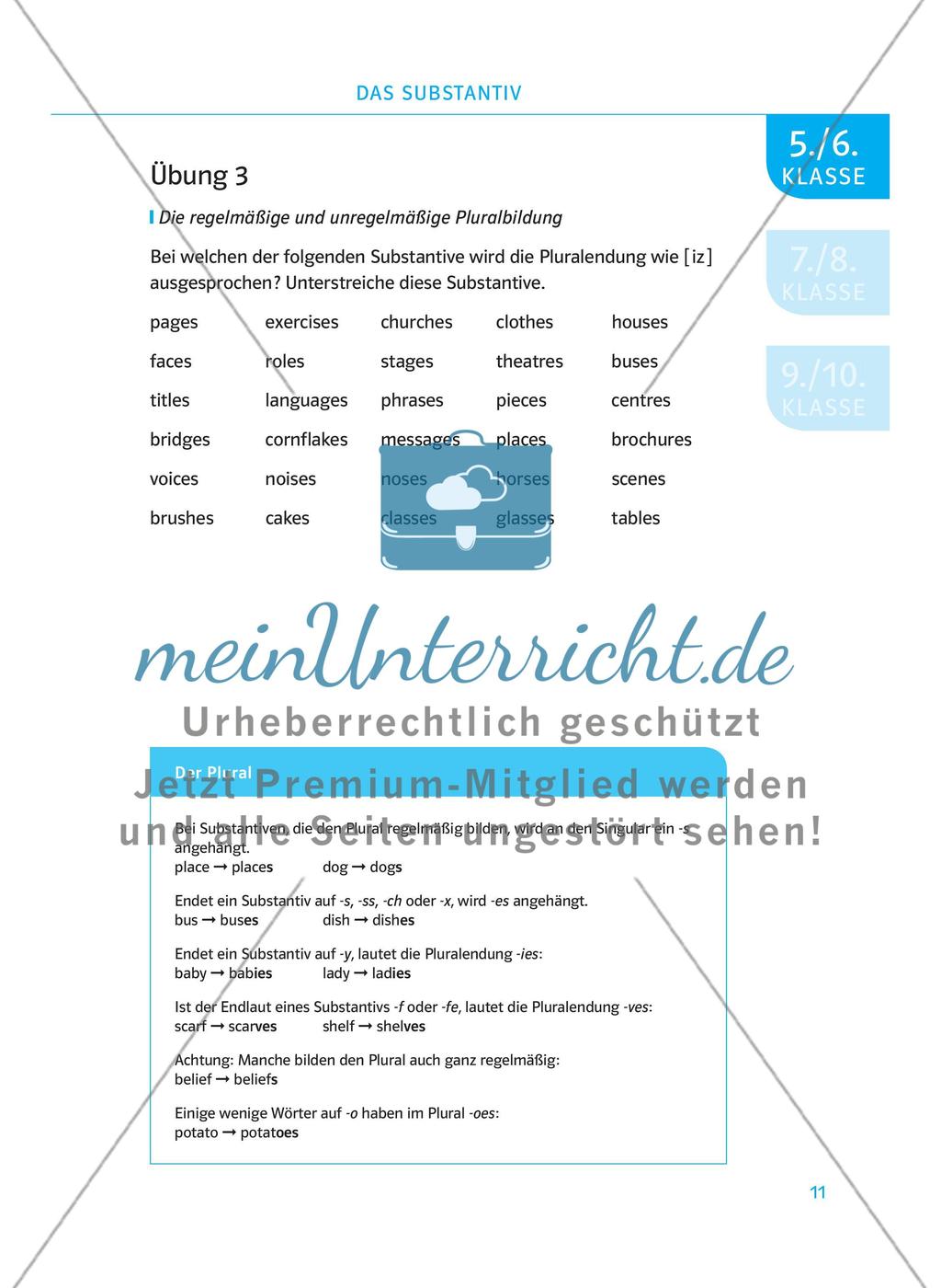 Das Substantiv Preview 2