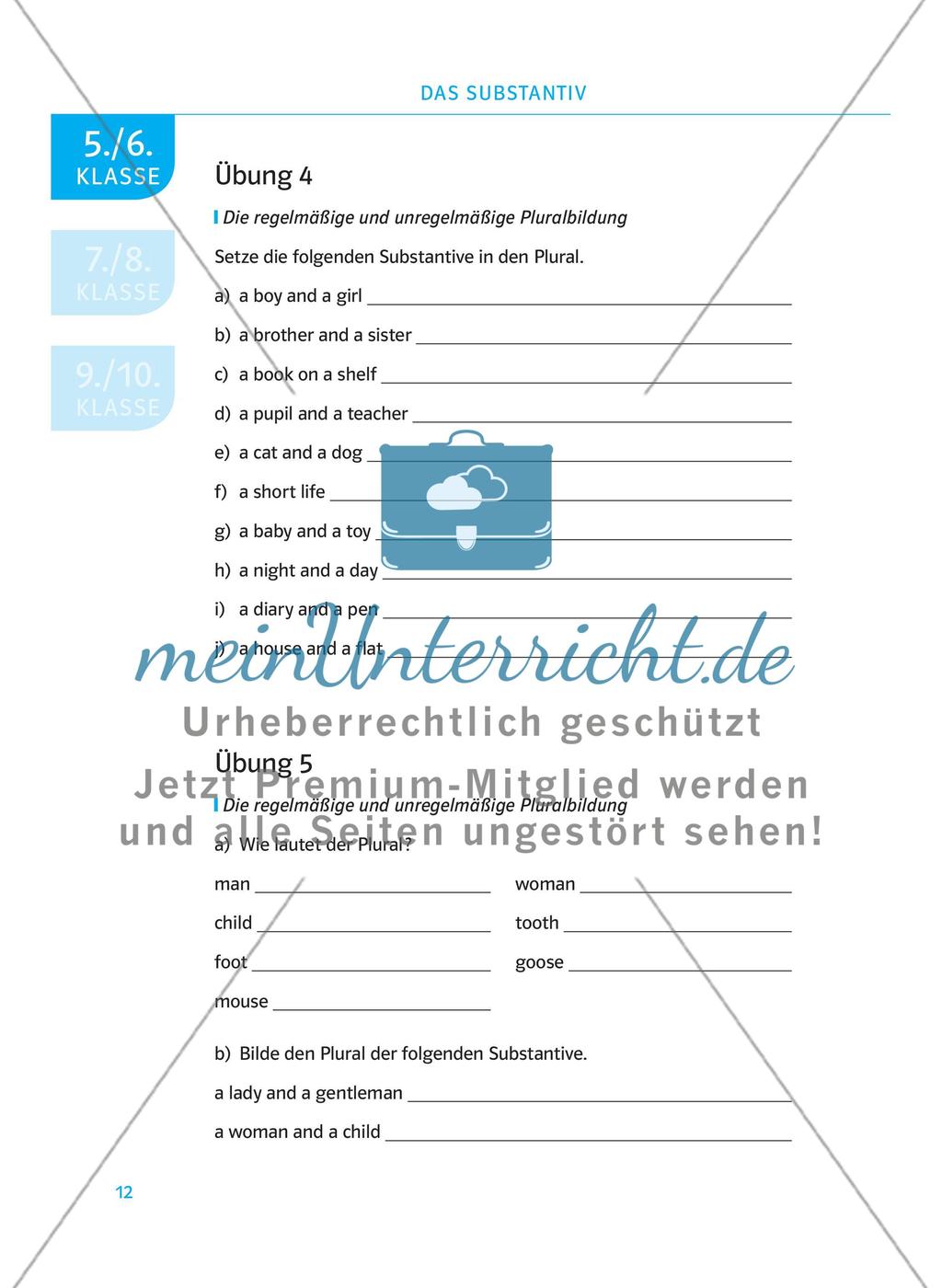 Das Substantiv Preview 3