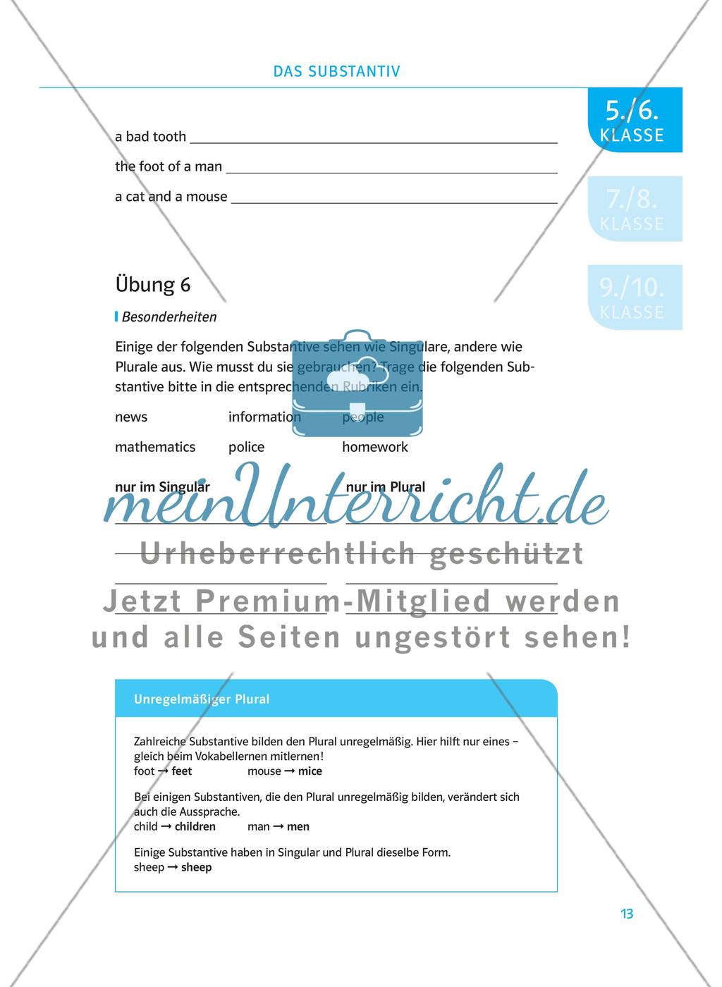 Das Substantiv Preview 4