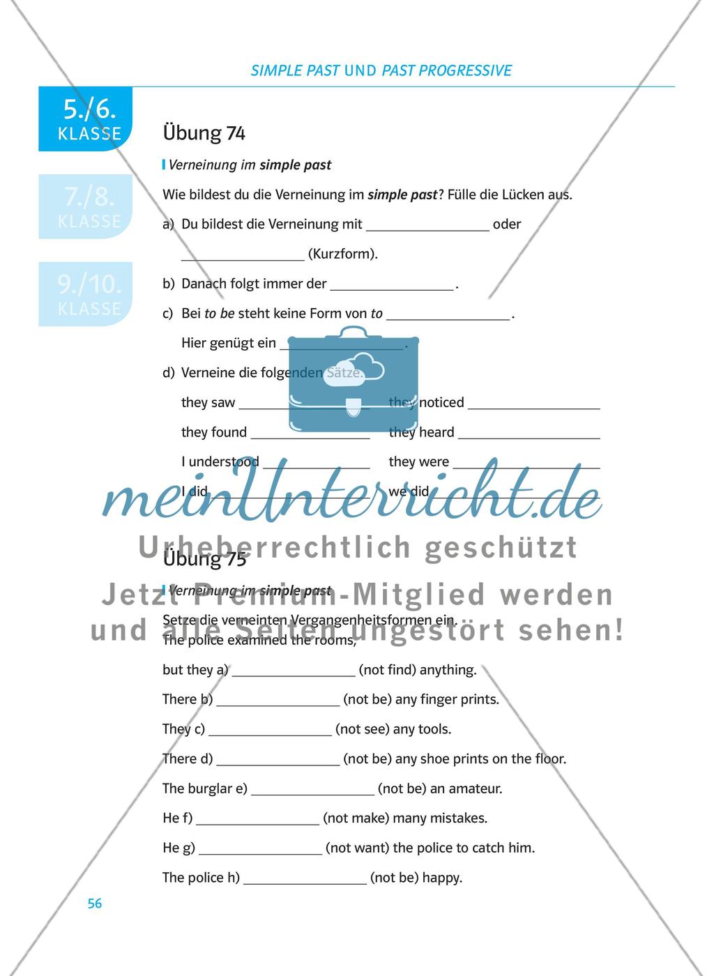 Simple past und past progressive Preview 4