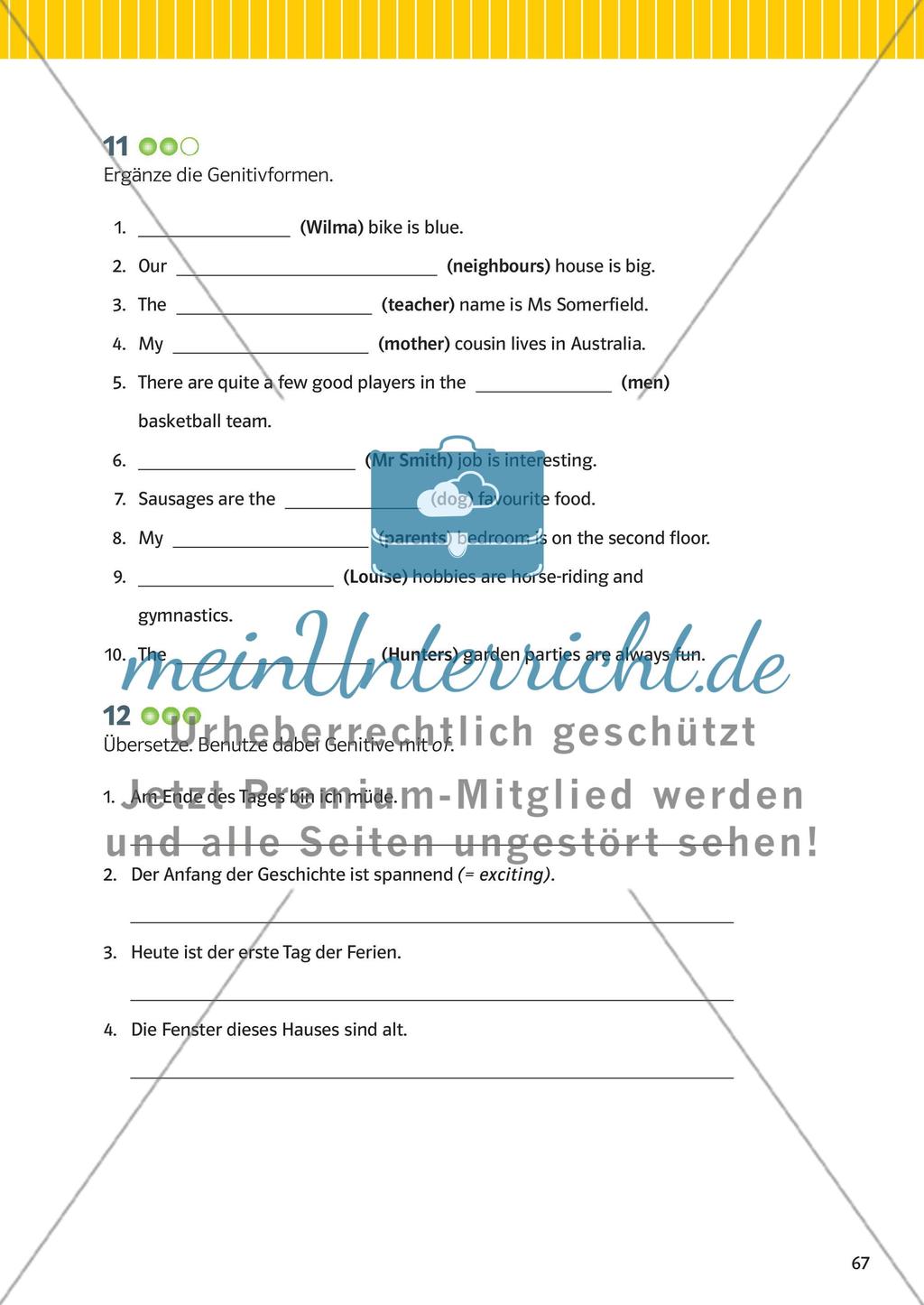Nomen, Pronomen und Begleiter Preview 14
