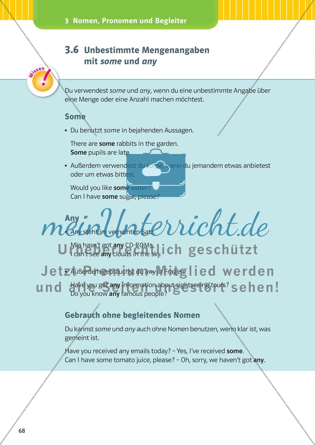 Nomen, Pronomen und Begleiter Preview 15