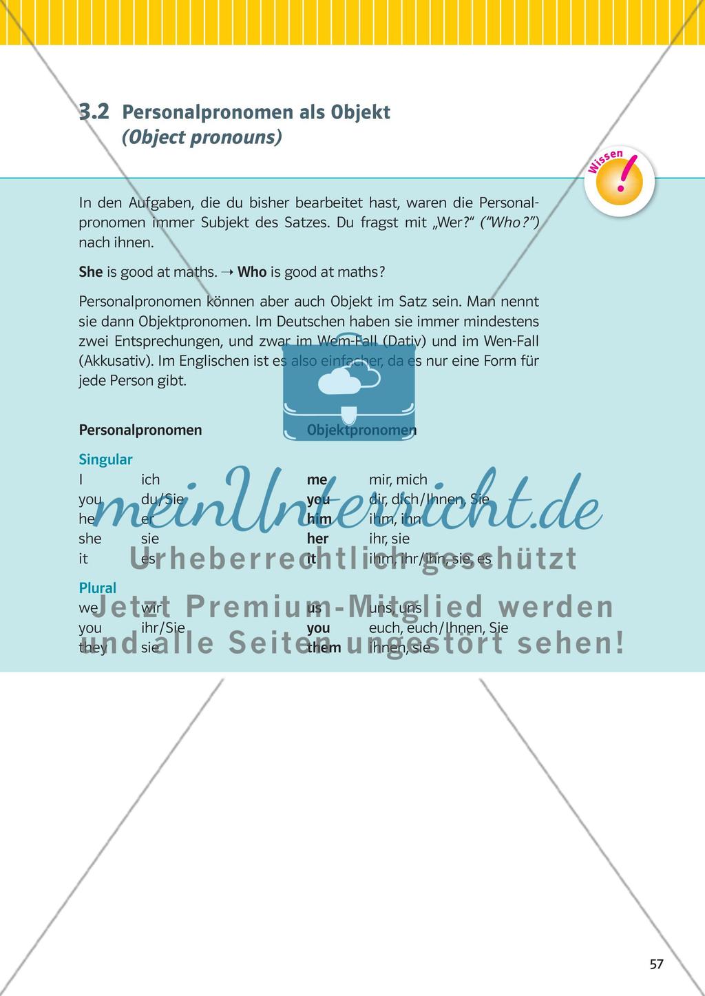 Nomen, Pronomen und Begleiter Preview 4