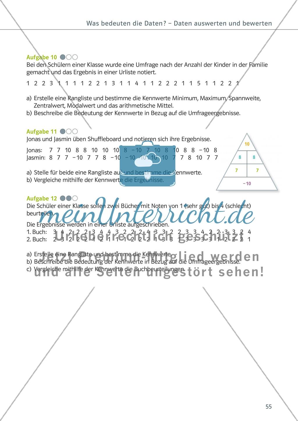 Daten auswerten und bewerten — Statistik Preview 12