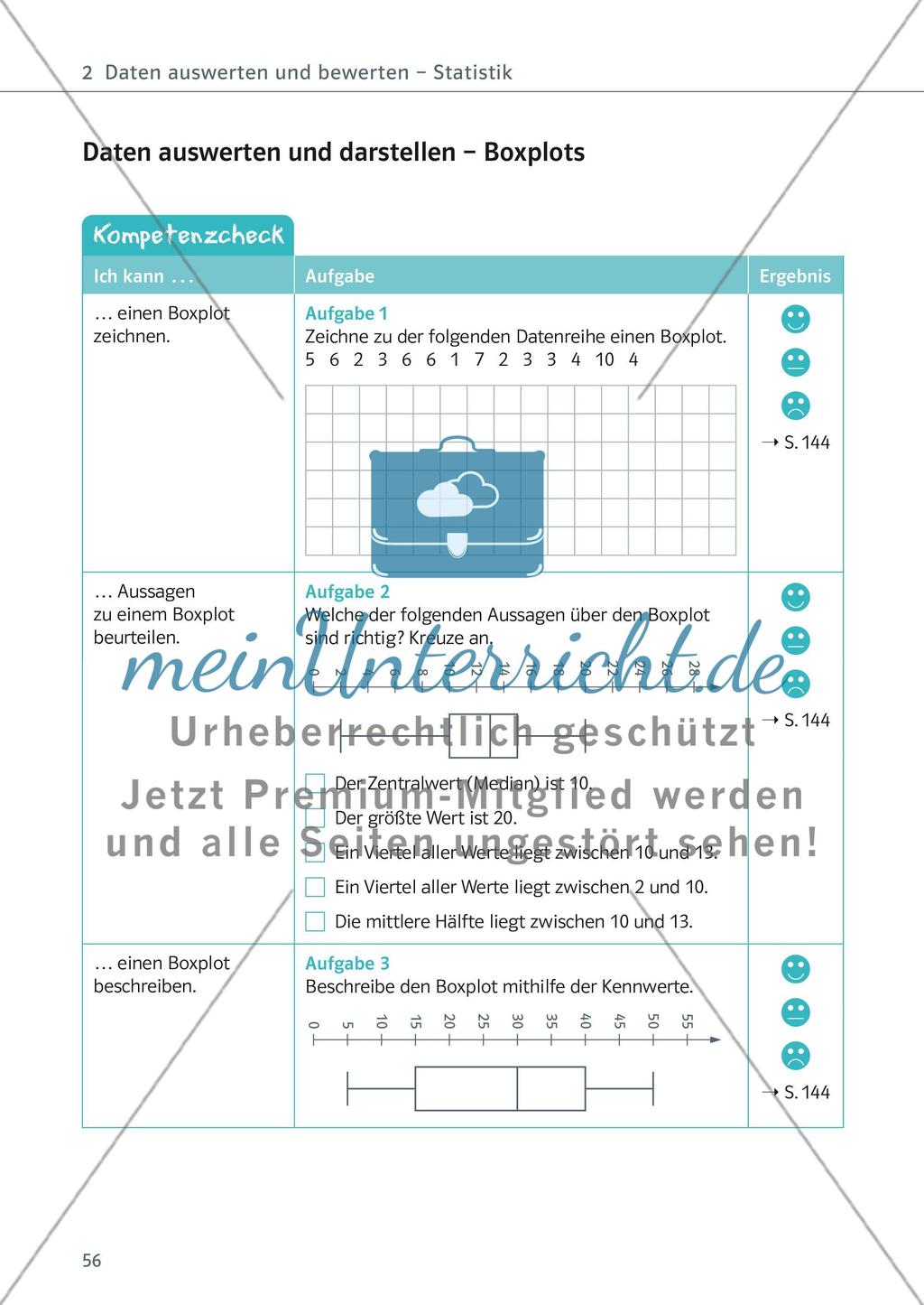 Daten auswerten und bewerten — Statistik Preview 13