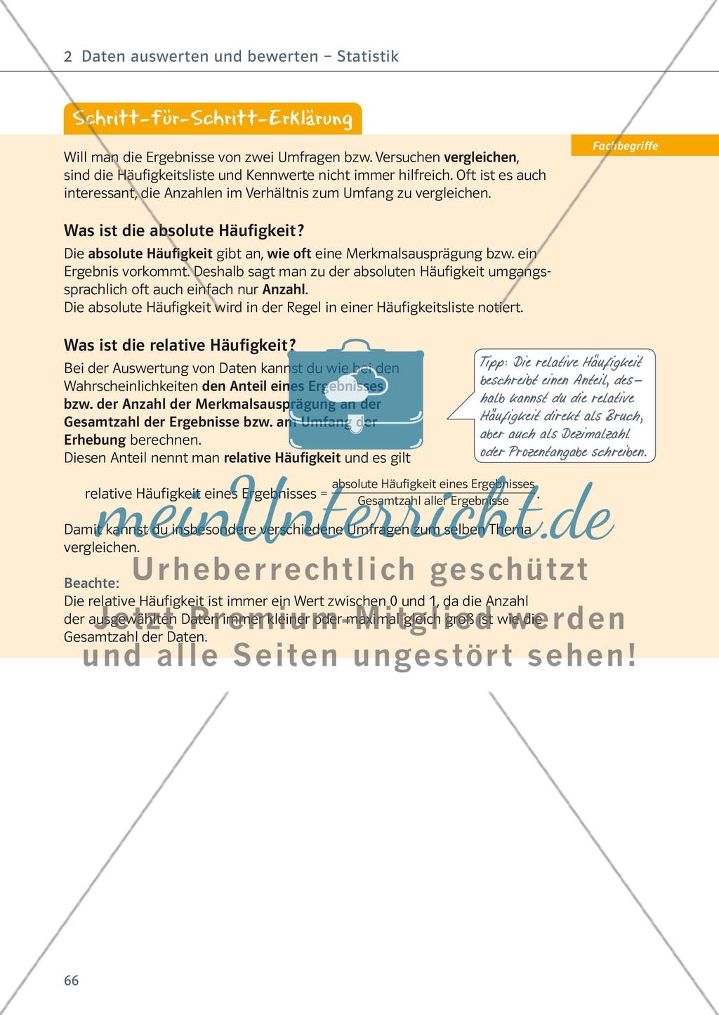 Daten auswerten und bewerten — Statistik Preview 23
