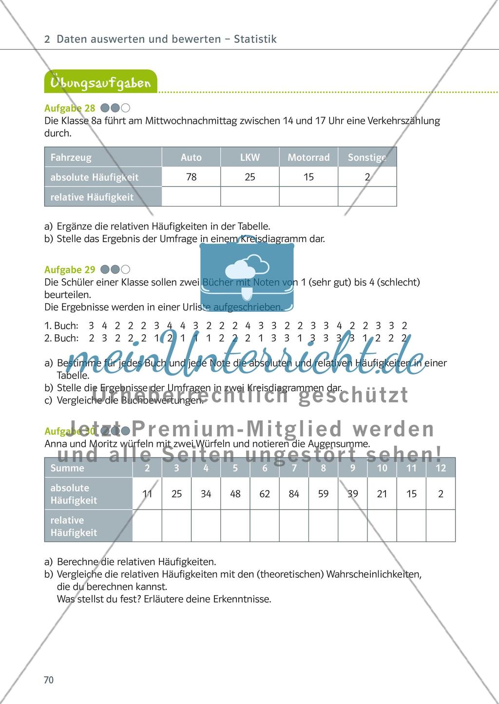 Daten auswerten und bewerten — Statistik Preview 27