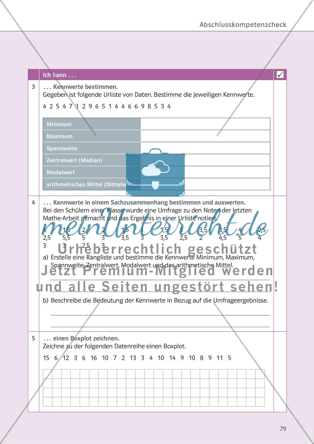 Daten auswerten und bewerten — Statistik Preview 36
