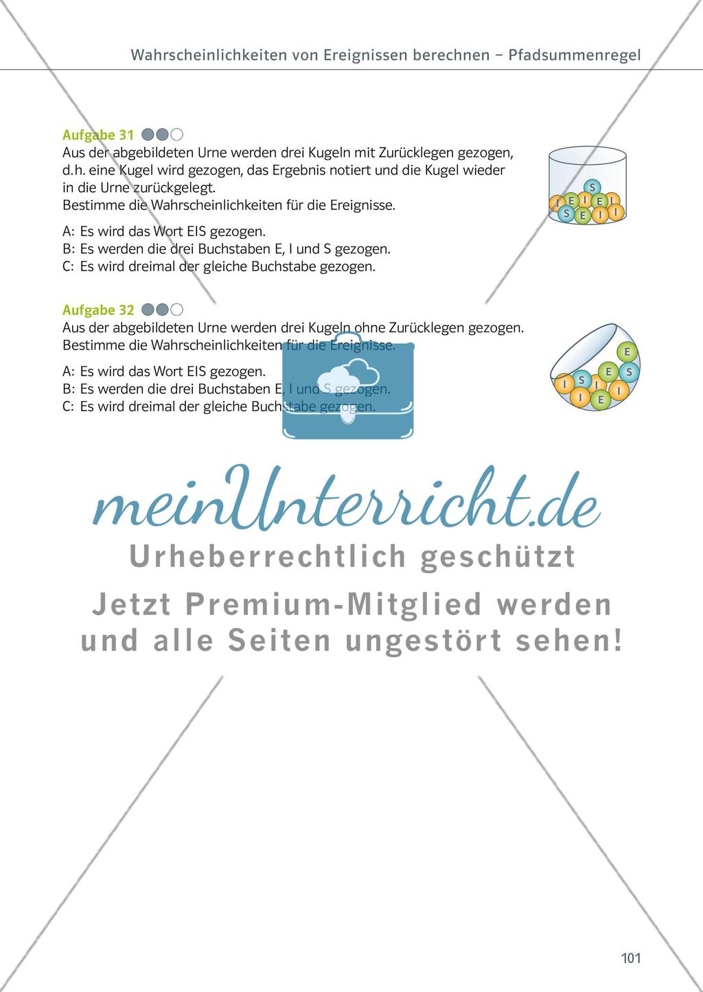 Mehrstufige Zufallsexperimente - meinUnterricht