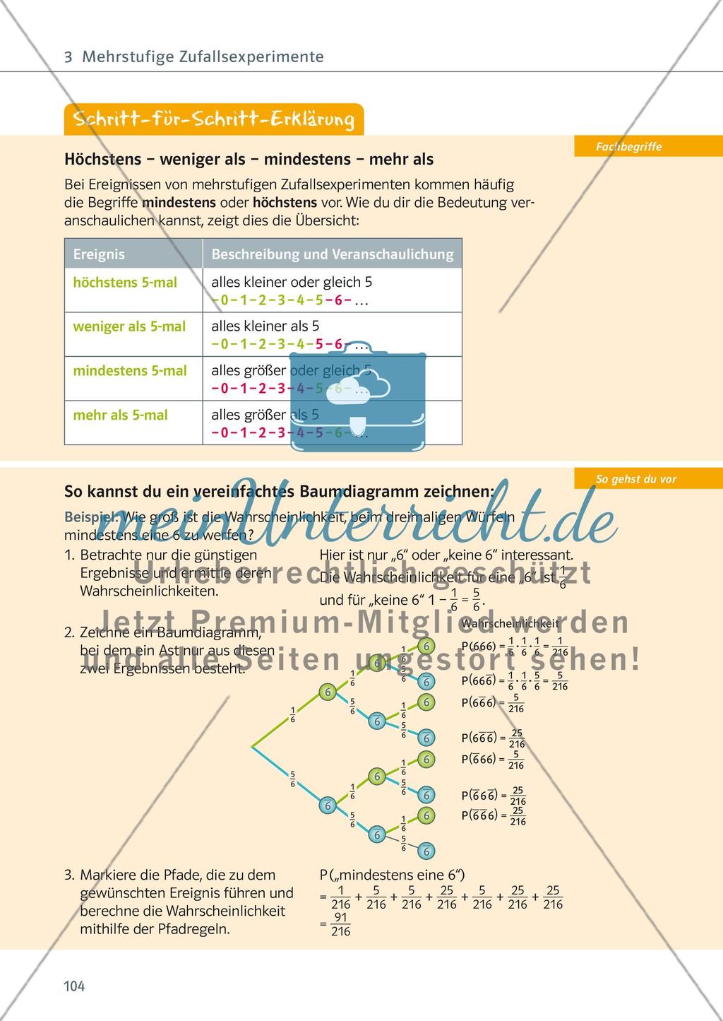 Mehrstufige Zufallsexperimente - meinUnterricht