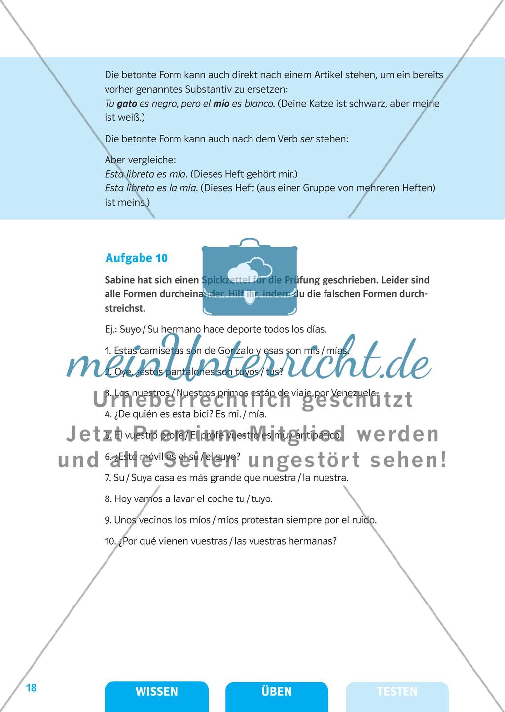 Substantive, Artikel und Pronomen Preview 11