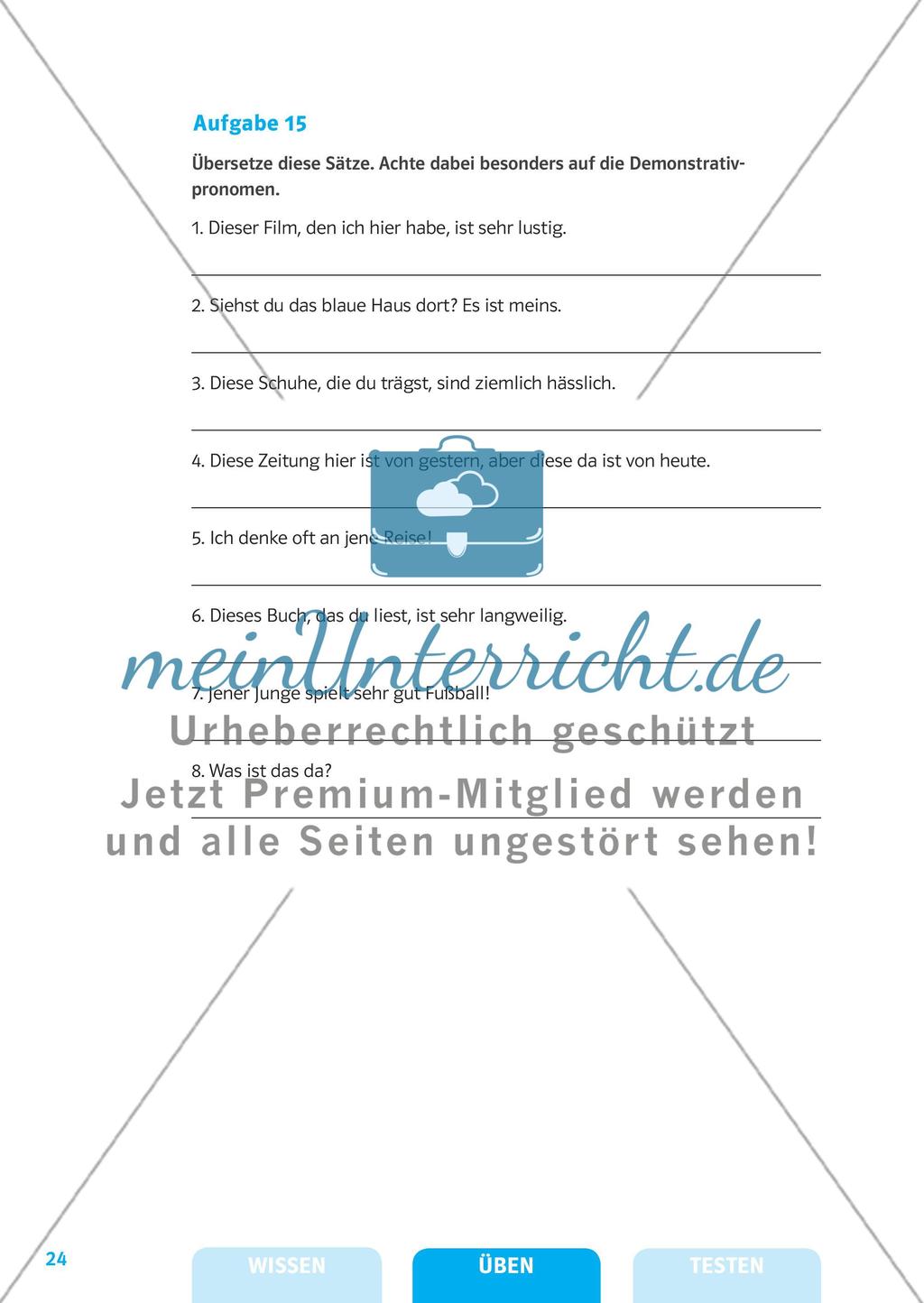 Substantive, Artikel und Pronomen Preview 17