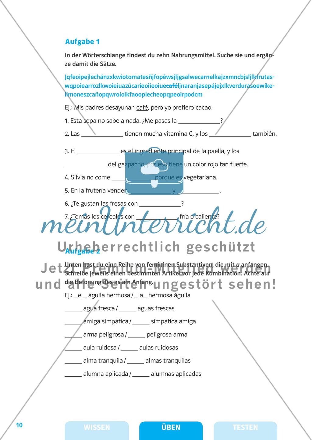 Substantive, Artikel und Pronomen Preview 3