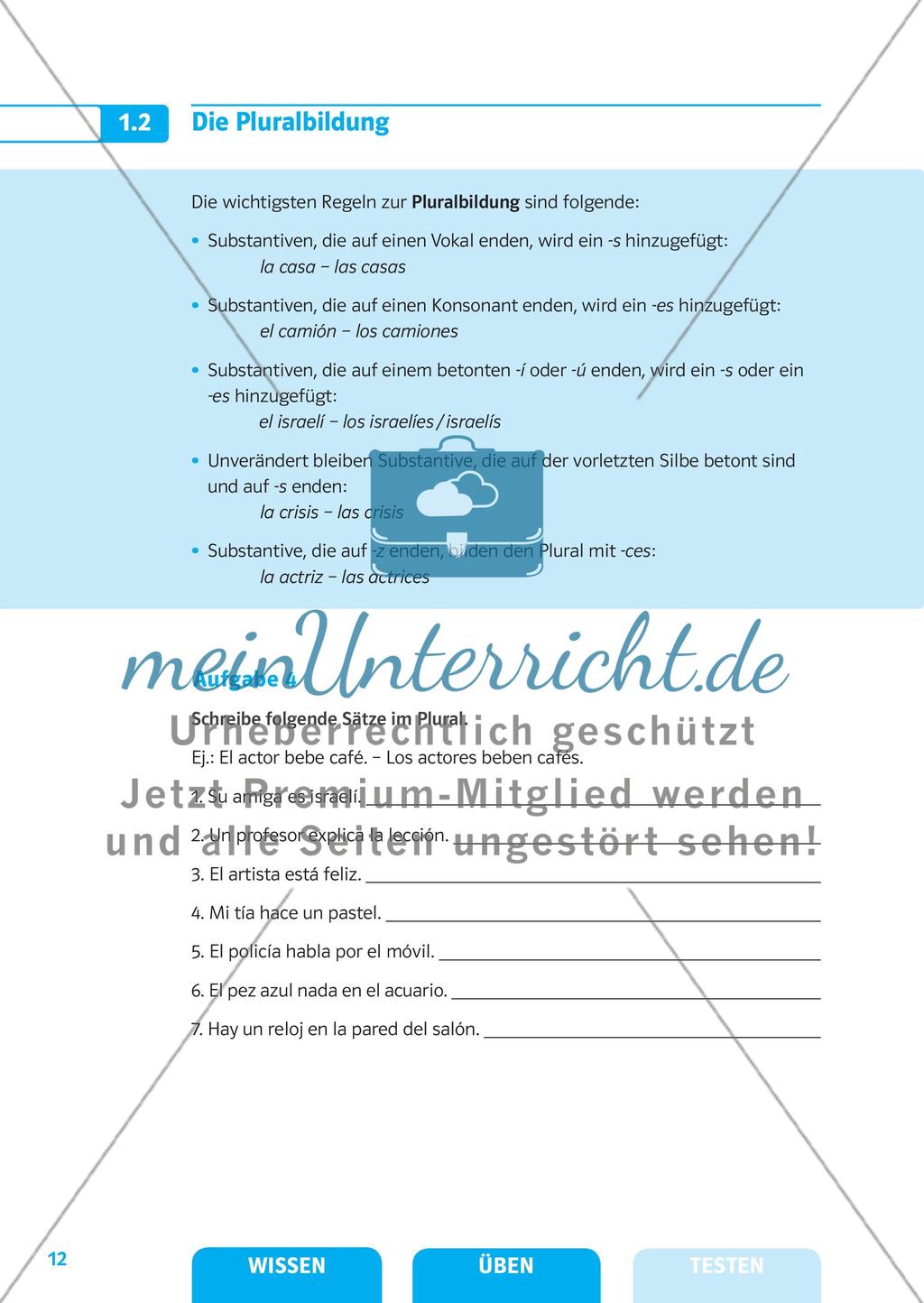 Substantive, Artikel und Pronomen Preview 5