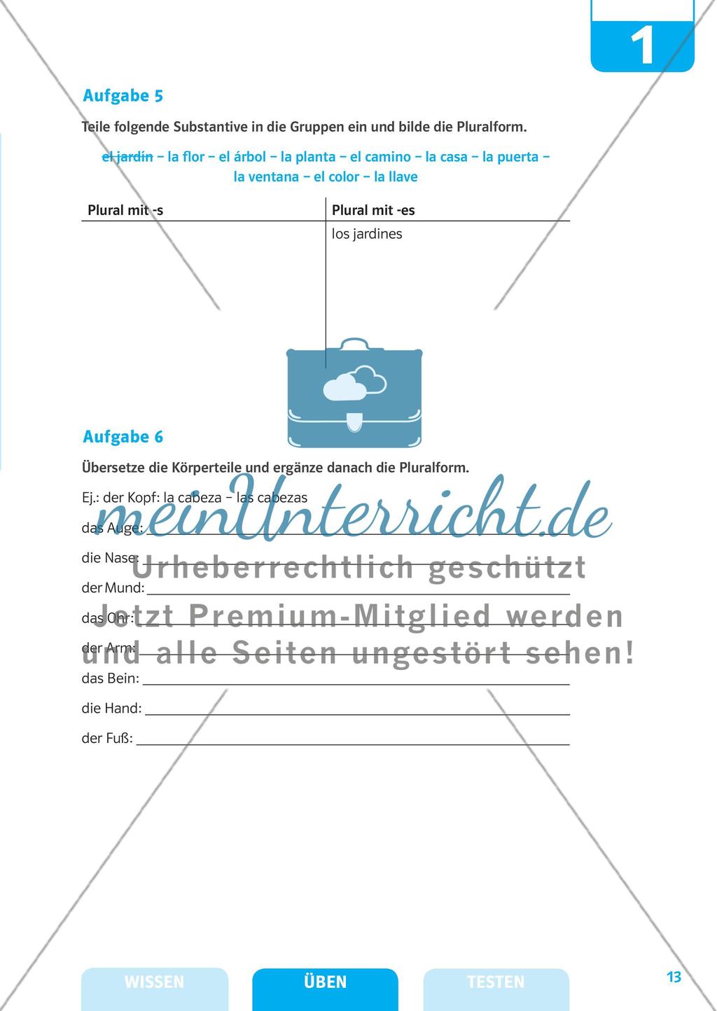 Substantive, Artikel und Pronomen Preview 6