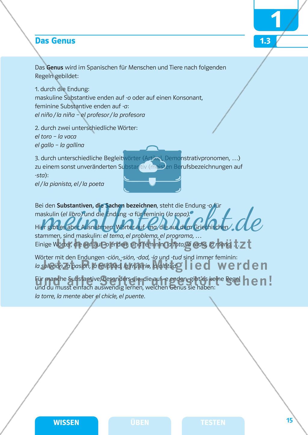 Substantive, Artikel und Pronomen Preview 8