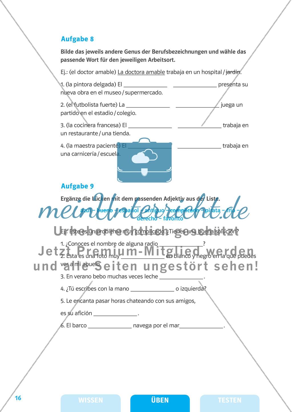 Substantive, Artikel und Pronomen Preview 9