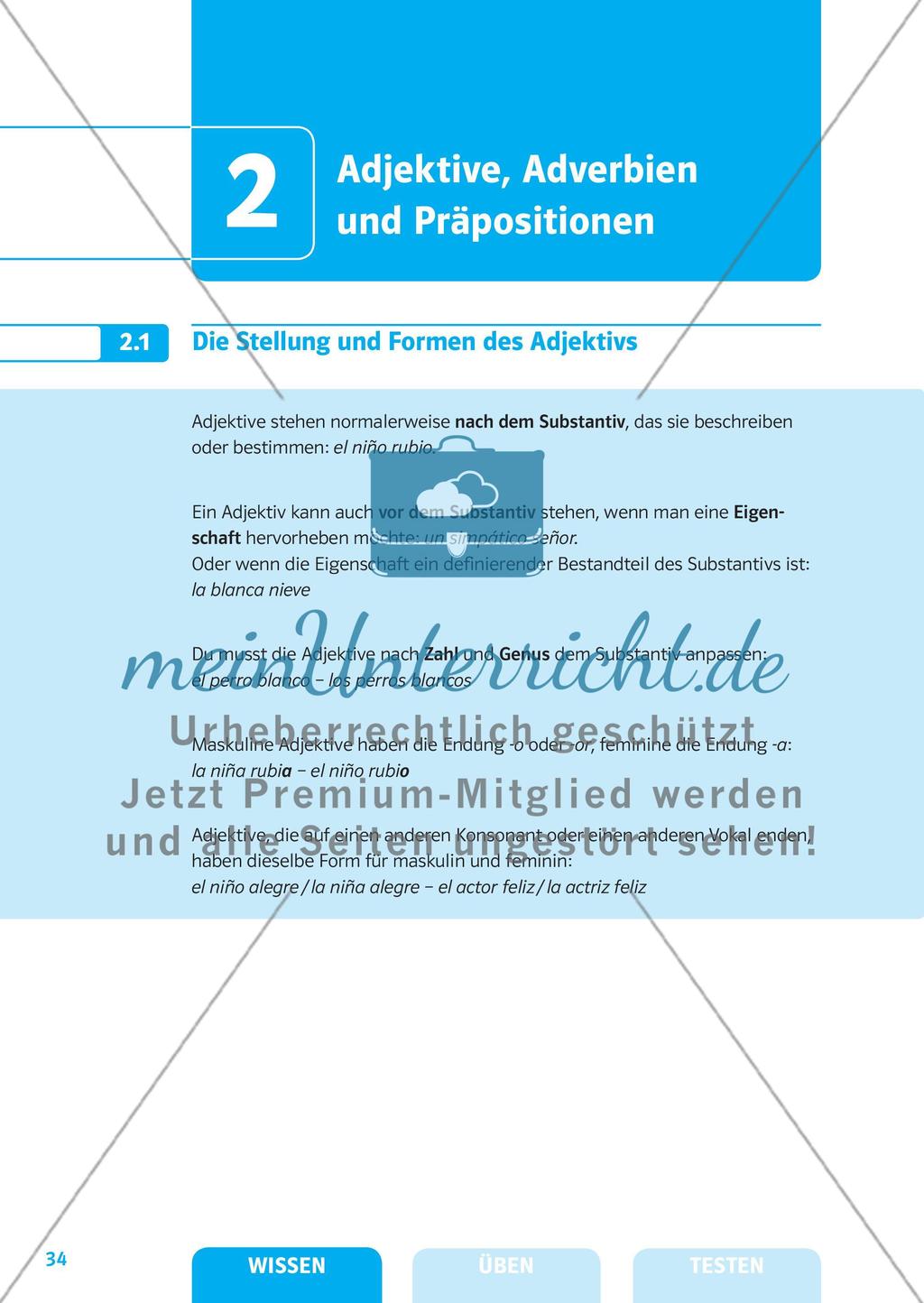Adjektive, Adverbien und Präpositionen Preview 1