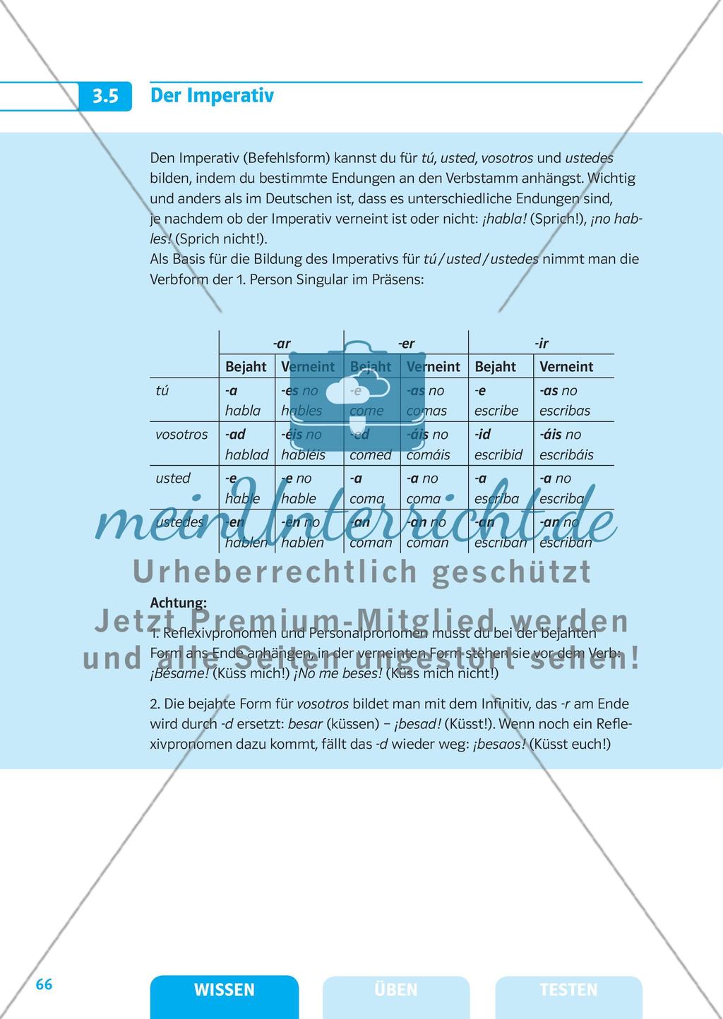 Präsens und Imperativ Preview 9