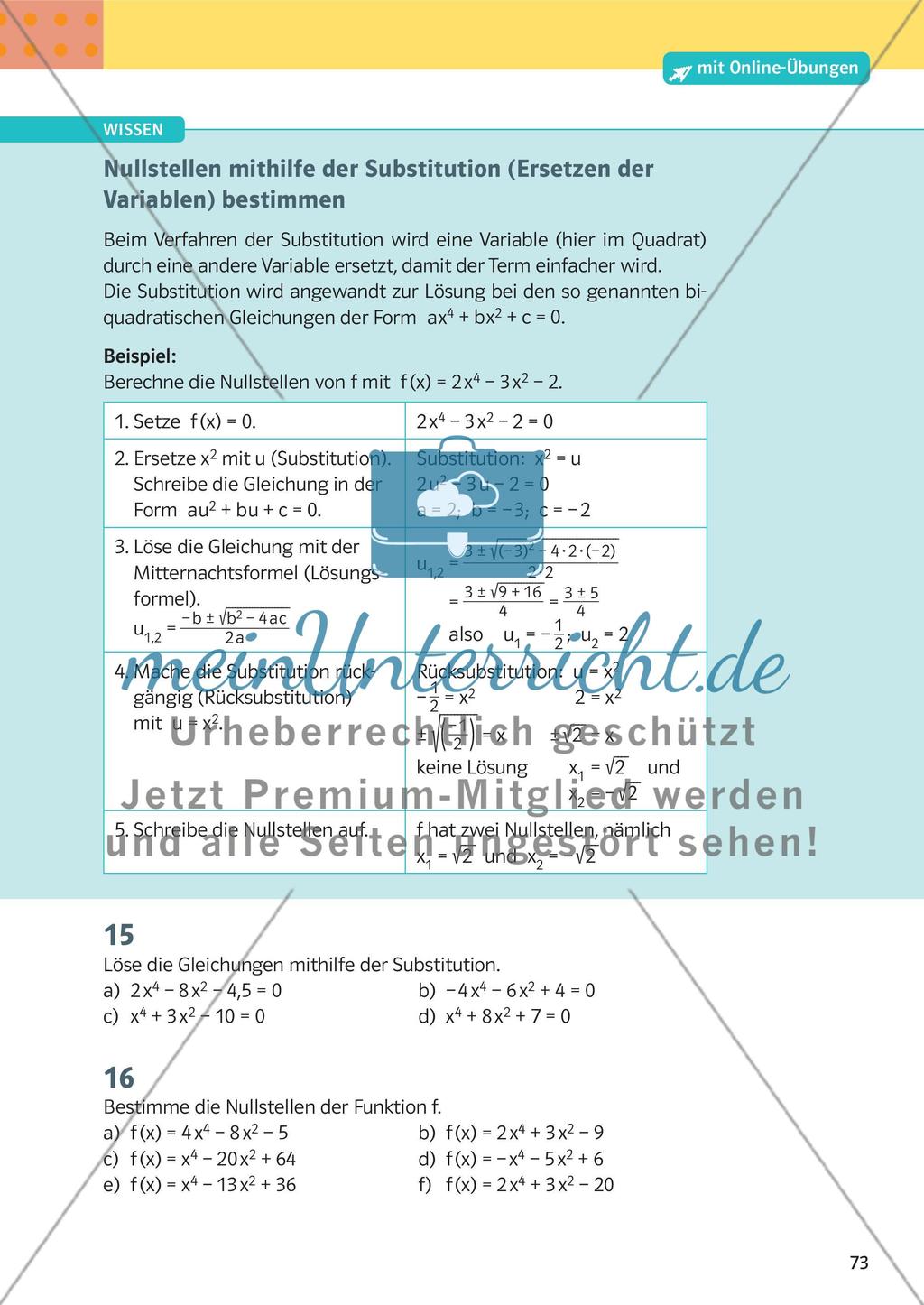 Ganzrationale Funktionen Preview 14