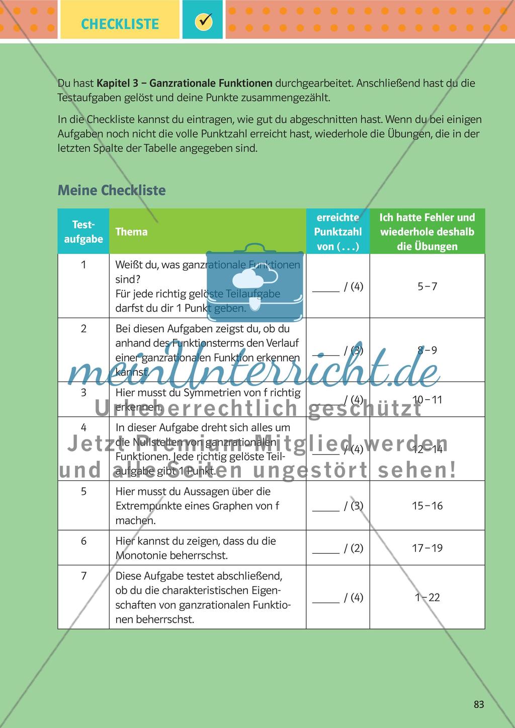 Ganzrationale Funktionen Preview 24