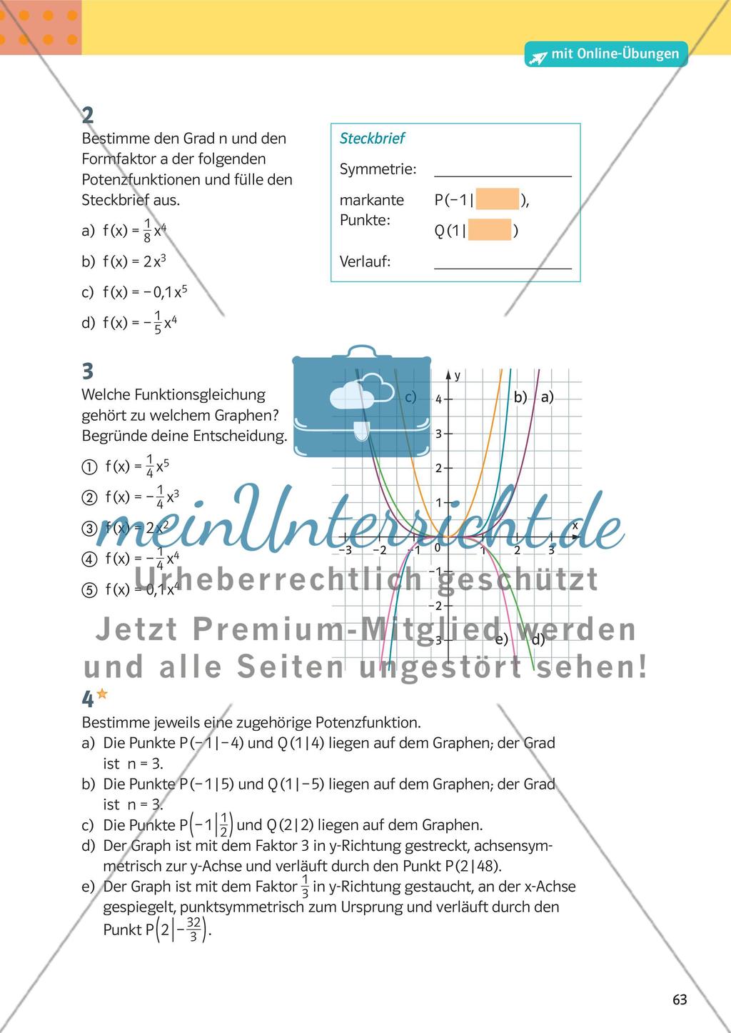 Ganzrationale Funktionen Preview 4