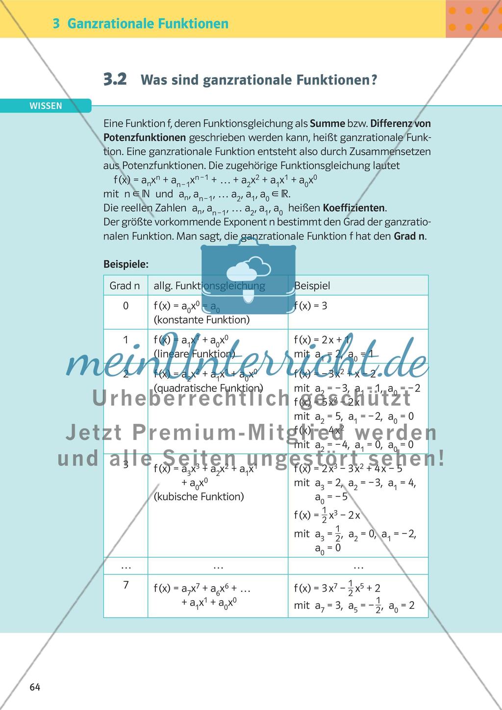 Ganzrationale Funktionen Preview 5