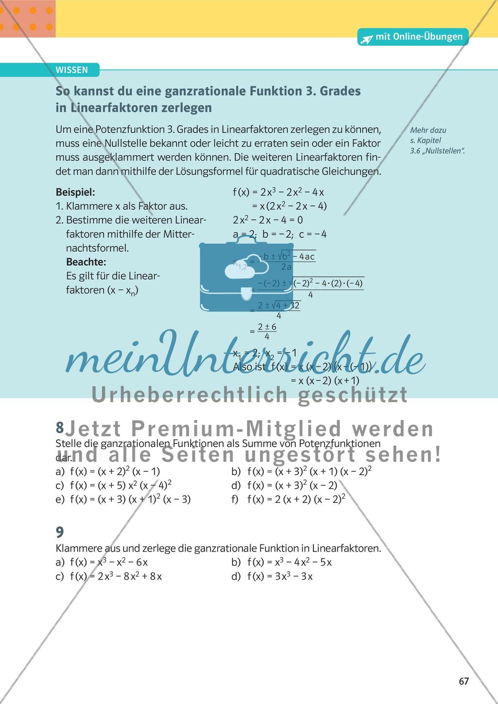 Ganzrationale Funktionen Preview 8