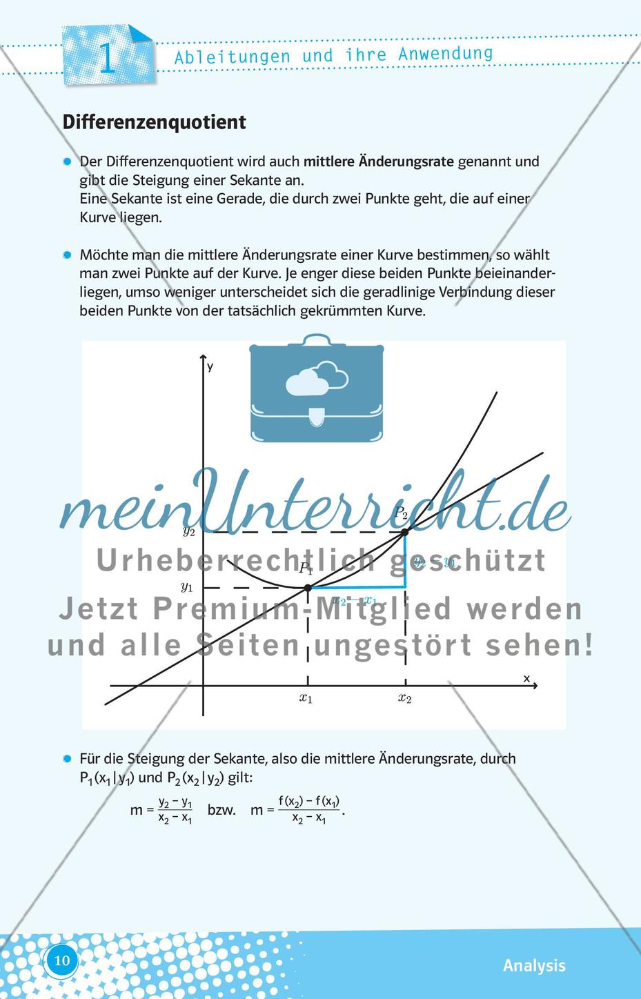 Ableitungen und ihre Anwendung Preview 1