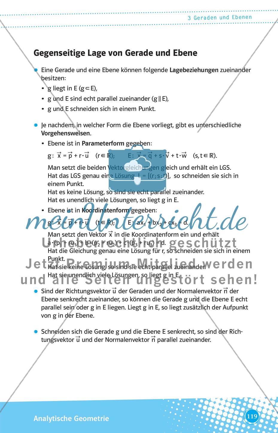Geraden und Ebenen Preview 13