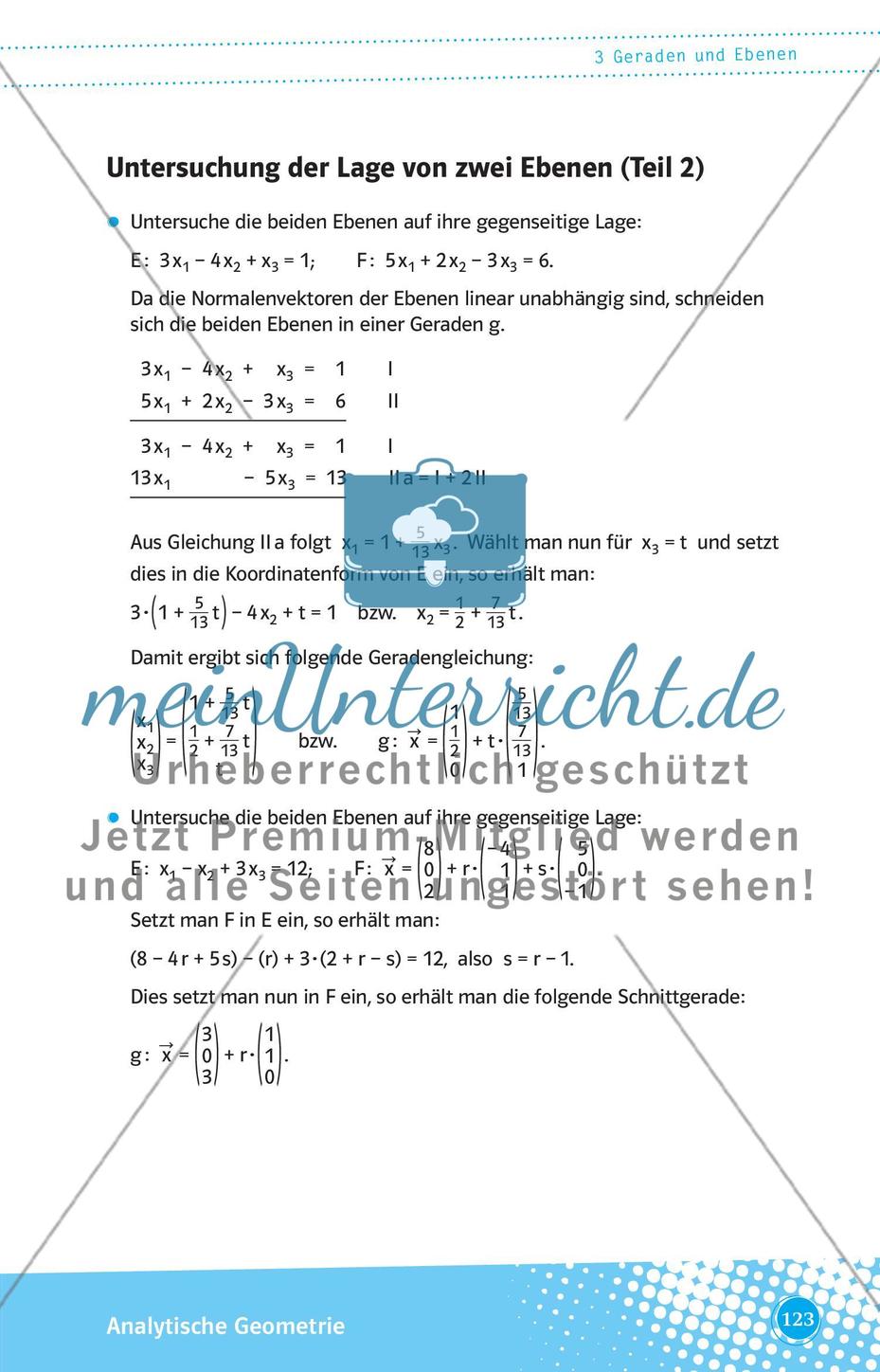 Geraden und Ebenen Preview 17