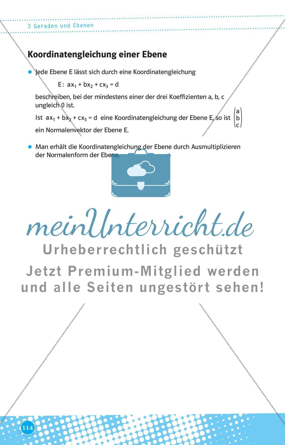 Geraden und Ebenen Preview 8