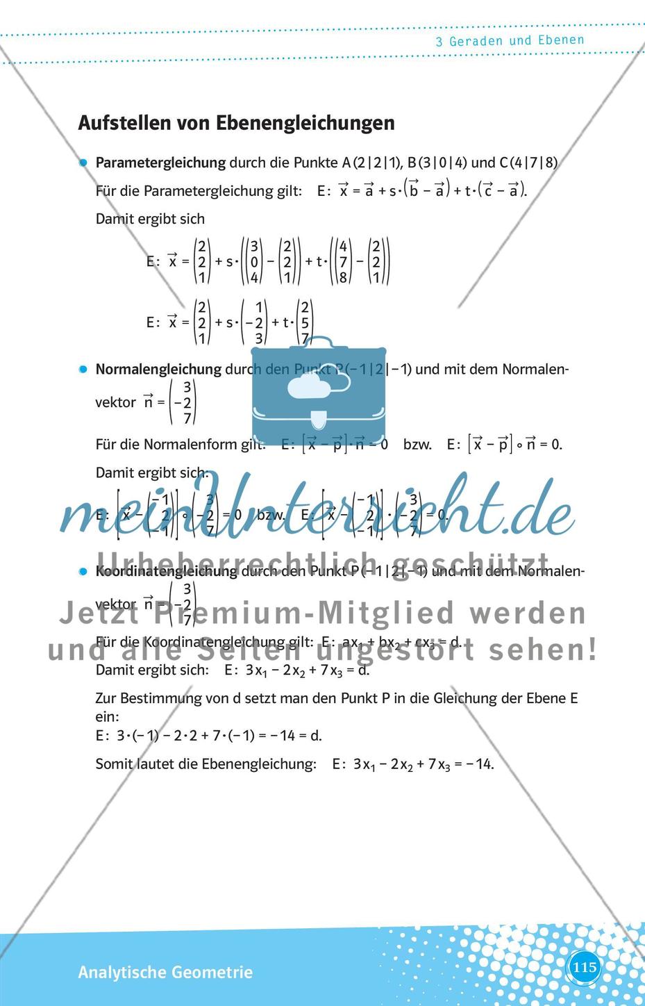 Geraden und Ebenen Preview 9