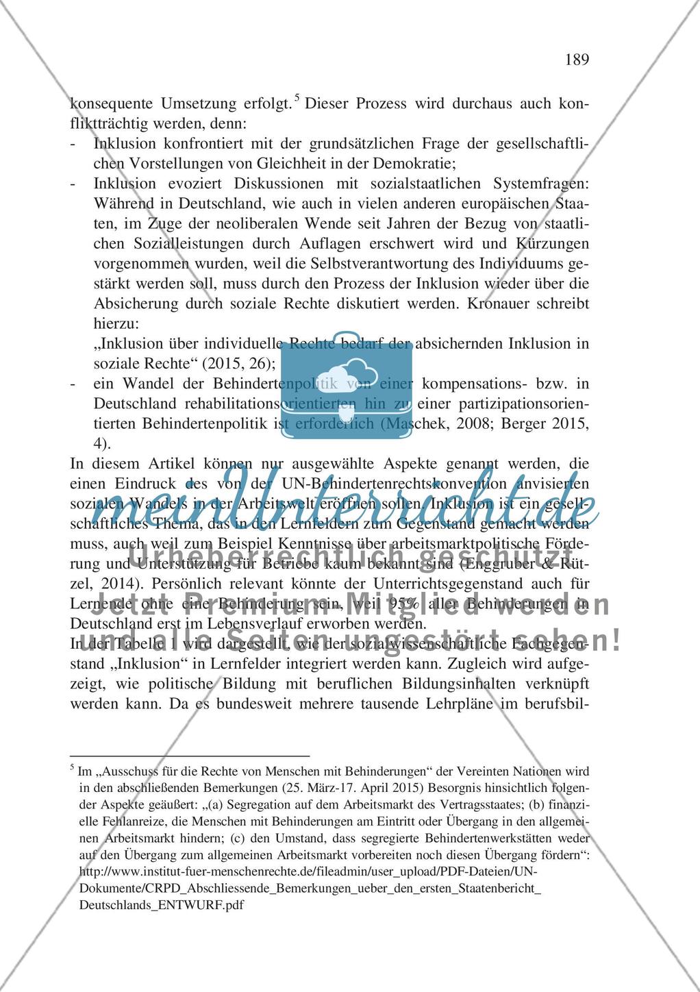 Inklusiver Fachunterricht in der beruflichen Bildung – am Beispiel des gesellschaftswissenschaftlichen Unterrichts Preview 12