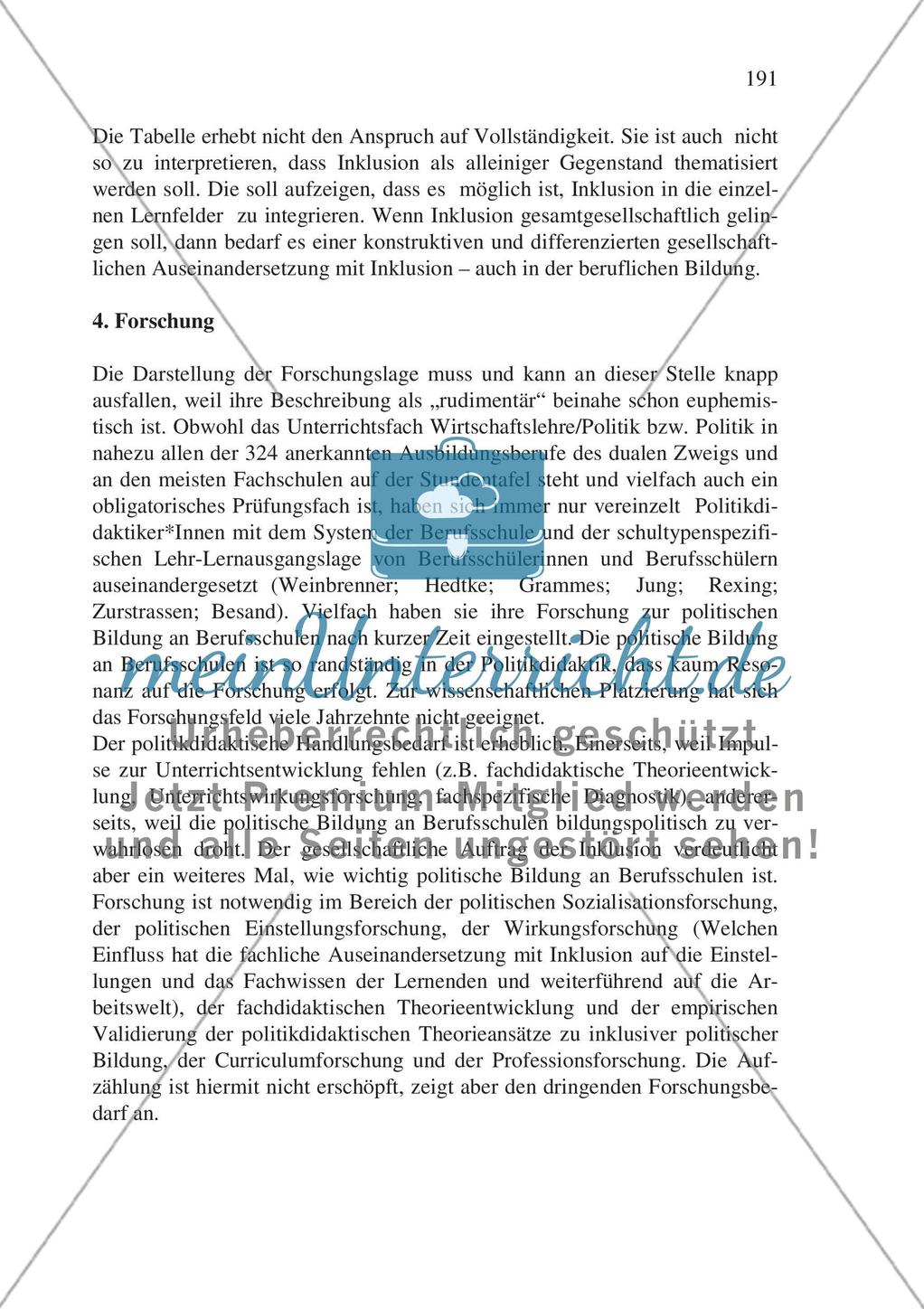 Inklusiver Fachunterricht in der beruflichen Bildung – am Beispiel des gesellschaftswissenschaftlichen Unterrichts Preview 14