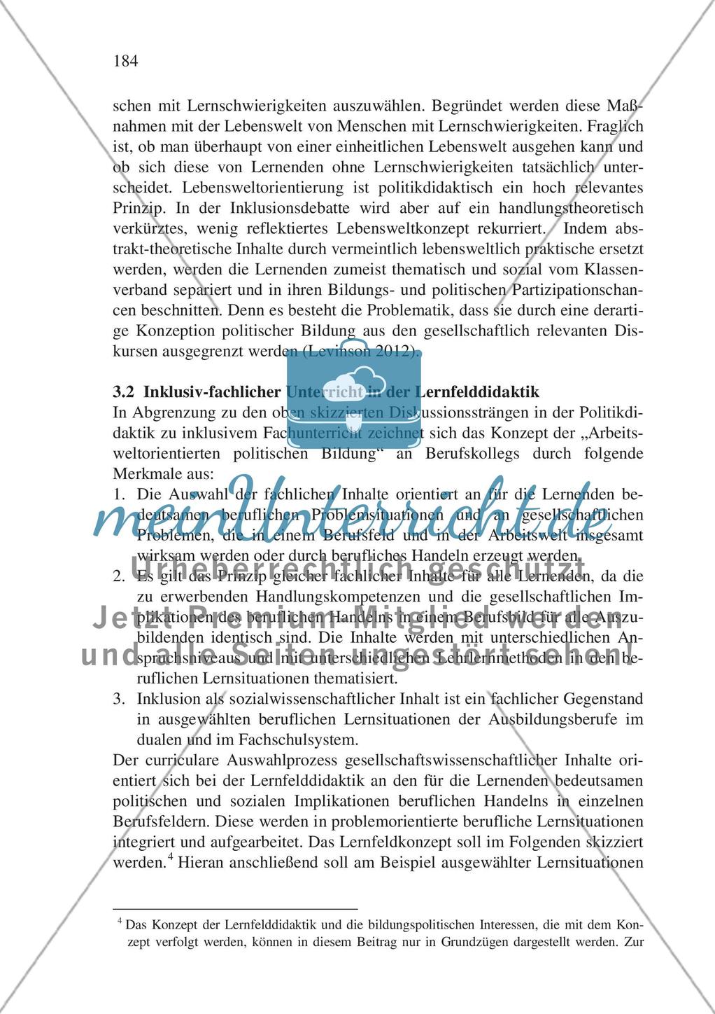 Inklusiver Fachunterricht in der beruflichen Bildung – am Beispiel des gesellschaftswissenschaftlichen Unterrichts Preview 7