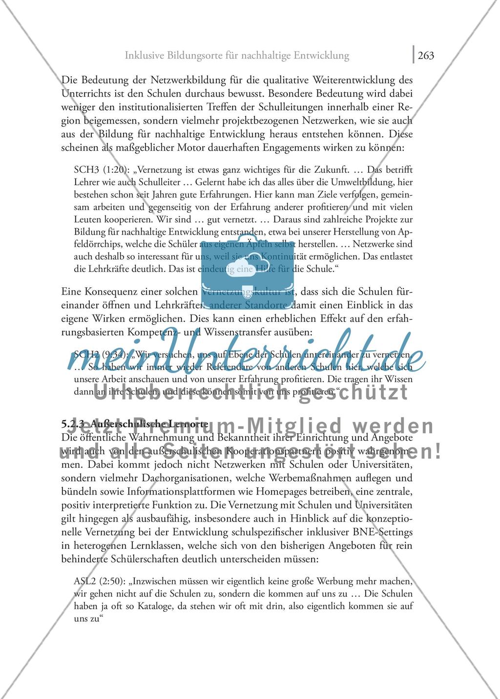 Inklusive Bildungsorte für nachhaltige Entwicklung: Voraussetzungen, Potenziale und Konzepte einer erfolgreichen Implementierung eines erfolgversprechenden Ansatzes an außerschulischen Lernorten Preview 19